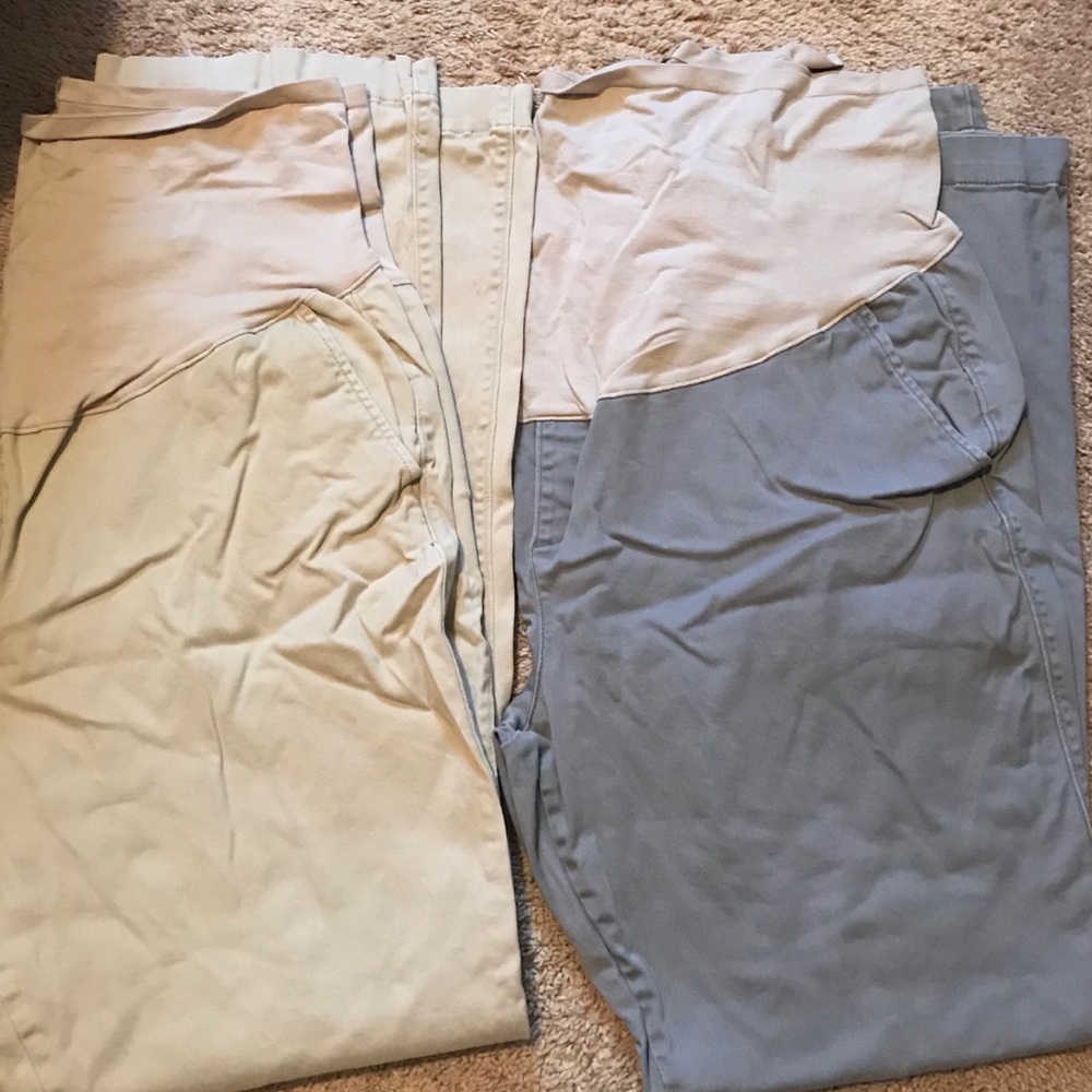 18 LONG old navy maternity pants
